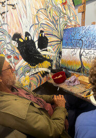 Paint and Sip Workshop 'Yellow Tail Black Cockatoo and Wild Native'