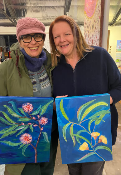 Paint and Sip Workshop 'Yellow Tail Black Cockatoo and Wild Native'
