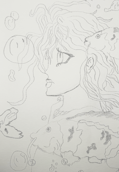 Paint and Sit – Underwater Girl NDIS Friendly