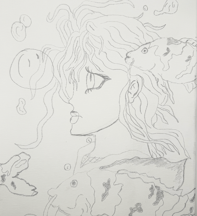 Paint and Sit – Underwater Girl NDIS Friendly