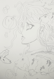 Paint and Sit – Underwater Girl NDIS Friendly