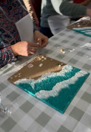 Paint N Sip - Beach Texture Painting Workshop for Beginners