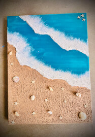 Paint N Sip - Beach Texture Painting Workshop for Beginners