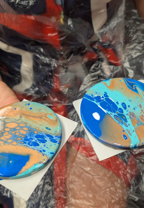 Paint Pouring Class on Ceramic Coasters (BYO) Surry Hills