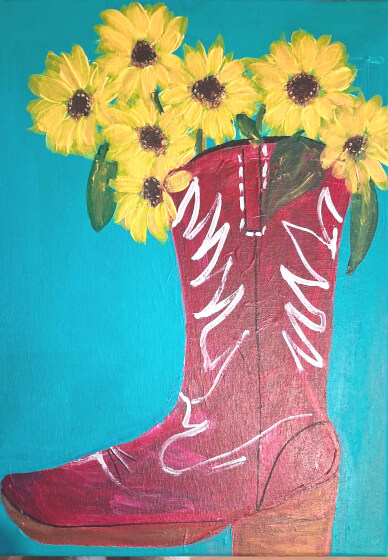 Paint, Sip and Bootscootin Line Dancing Workshop
