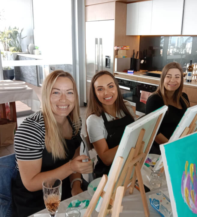 Paint, Sip and Bootscootin Line Dancing Workshop