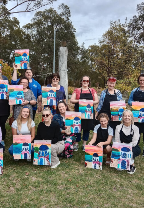 Paint, Sip and Bootscootin Line Dancing Workshop
