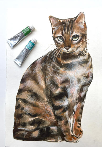 Paint Your Cat Watercolour Painting Class