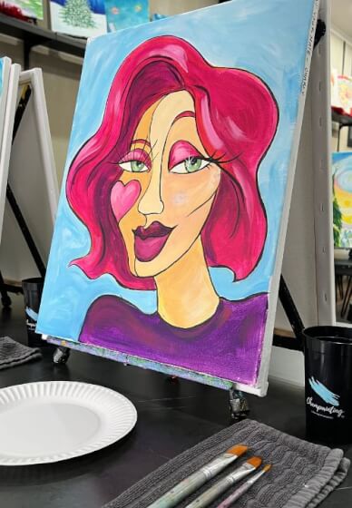 Paint Your Mate Picasso Style Paint and Sip Workshop