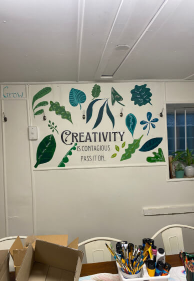 Painted House Number Pot Class