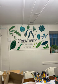 Painted House Number Pot Class