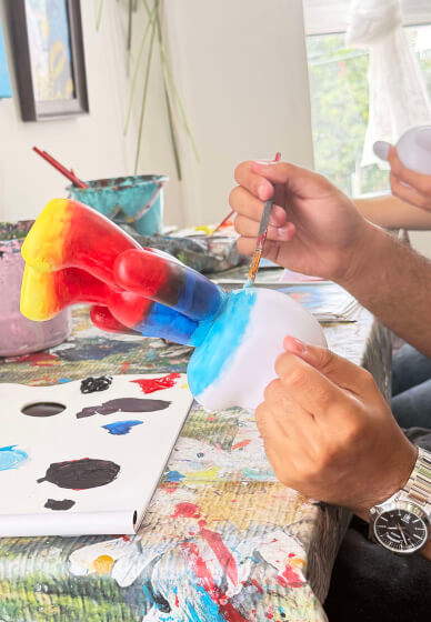 Painting on the Bear Workshop