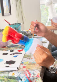 Painting on the Bear Workshop