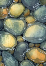 Painting Pebbles Workshop: Creating Form with Watercolours