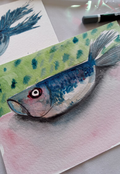 Painting Sardines Workshop for Beginners