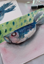 Painting Sardines Workshop for Beginners
