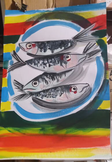 Painting Sardines Workshop for Beginners