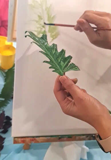 Painting the Jacaranda Art Class