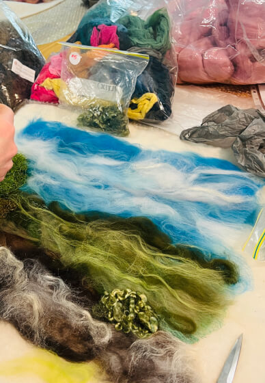 Painting with Wool Workshop