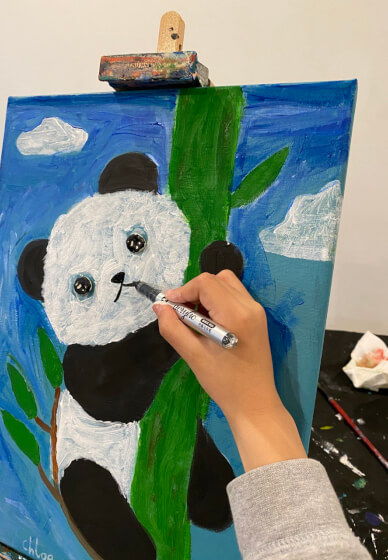 Panda Painting Class