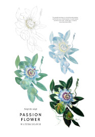Passion Flower Watercolour Painting Class