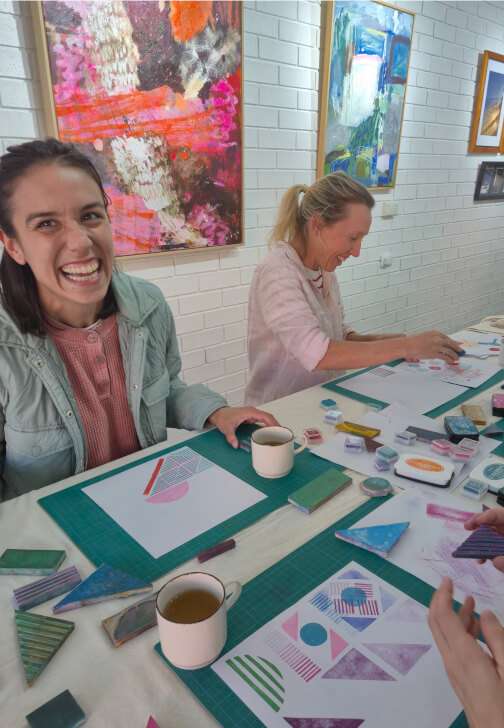 Pattern Play Block Printing Workshop