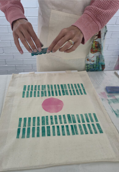 Pattern Play Block Printing Workshop