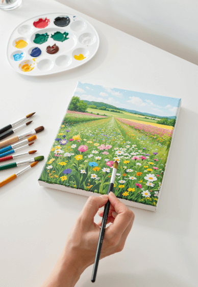 Peaceful Landscape Acrylics Painting Workshop