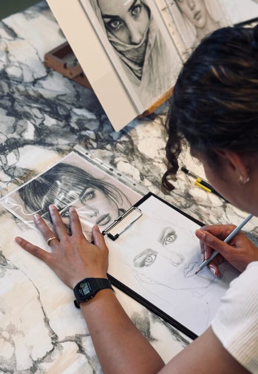 Pencil Portrait Workshop: Draw Any Face, Ready to Gift
