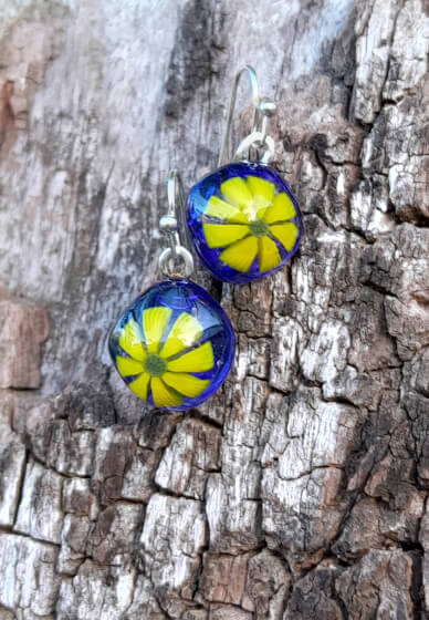 Pendant and Earrings Fused Glass Jewellery Workshop