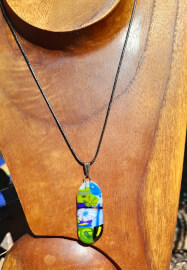 Pendant and Earrings Fused Glass Jewellery Workshop