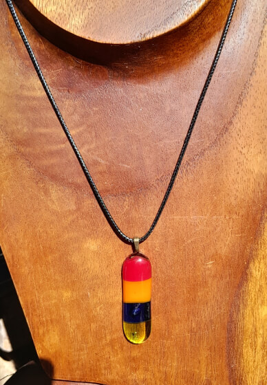 Pendant and Earrings Fused Glass Jewellery Workshop