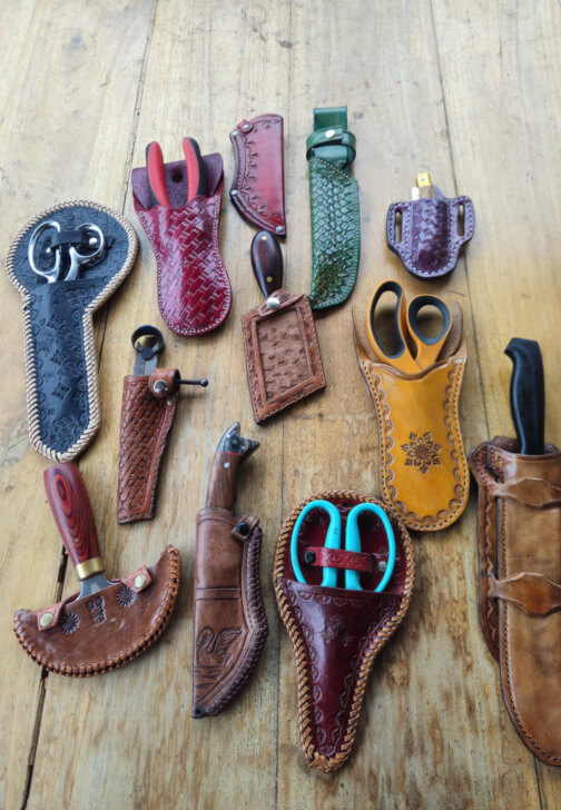 Personalised Leather Knife Sheath Workshop