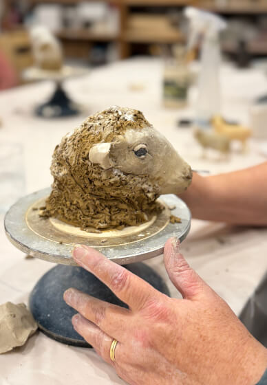 Pet Sculpture Portrait in Clay Workshop