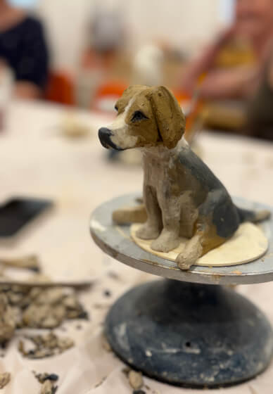 Pet Sculpture Portrait in Clay Workshop