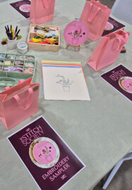 Petals and Stitches: Embroidery Sampler Workshop