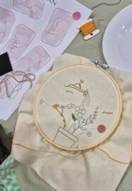 Petals and Stitches: Embroidery Sampler Workshop