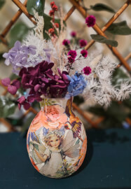 Pick a Posey with Vase Decoupage Class