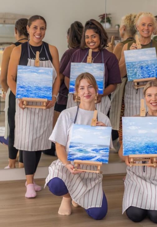 Pilates, Paint and Prosecco Class