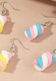 Polymer Clay Class: 4 Pairs Earrings