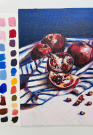 Pomegranate Acrylic Painting Workshop