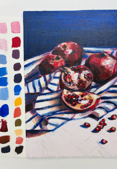 Pomegranate Acrylic Painting Workshop