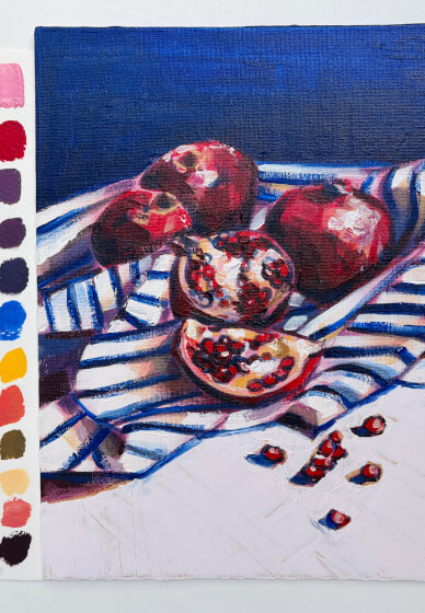 Pomegranate Acrylic Painting Workshop