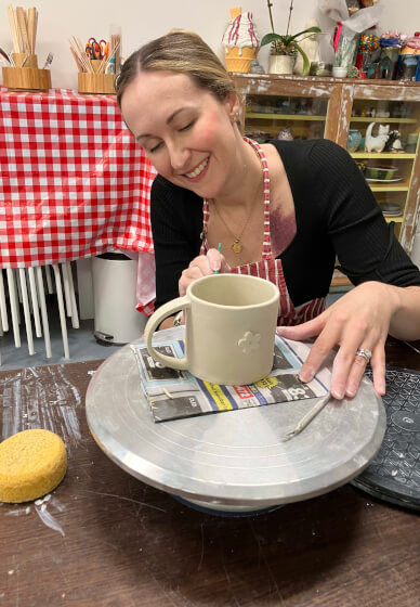 Pottery and Prosecco Keep Cup Workshop
