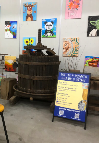Pottery and Prosecco Workshop