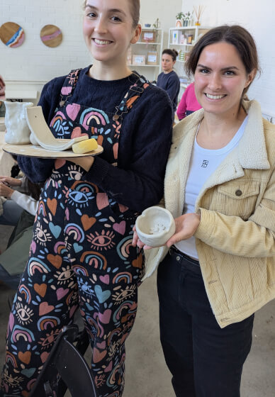 Pottery and Sip Class: Handmade Ceramic Mugs and Vases