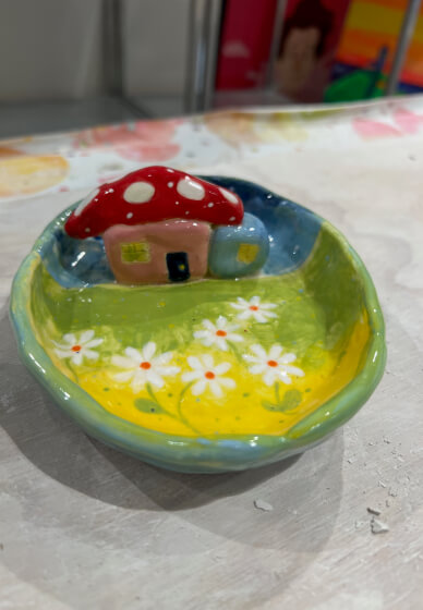 Pottery Glaze Painting Class with Kiln Firing