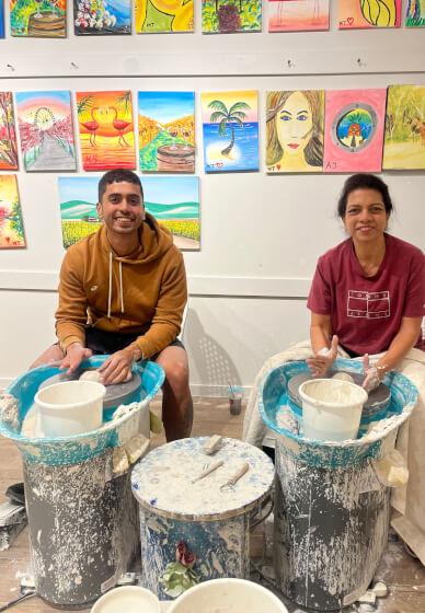 Pottery Wheel Throwing Class for Private Functions: Brisbane