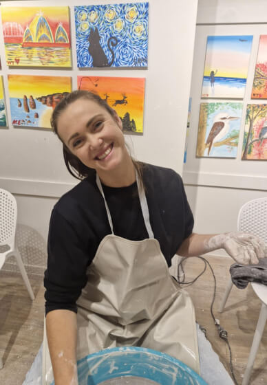 Pottery Wheel Throwing Class for Private Functions: Brisbane