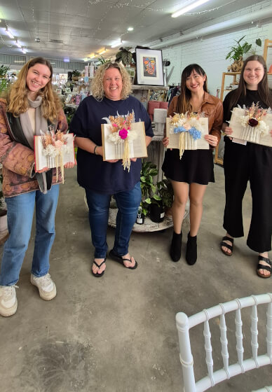 Preserved Flower Book Vase Workshop